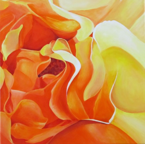 Rose Art, Arizona Artist, Acrylic Painting